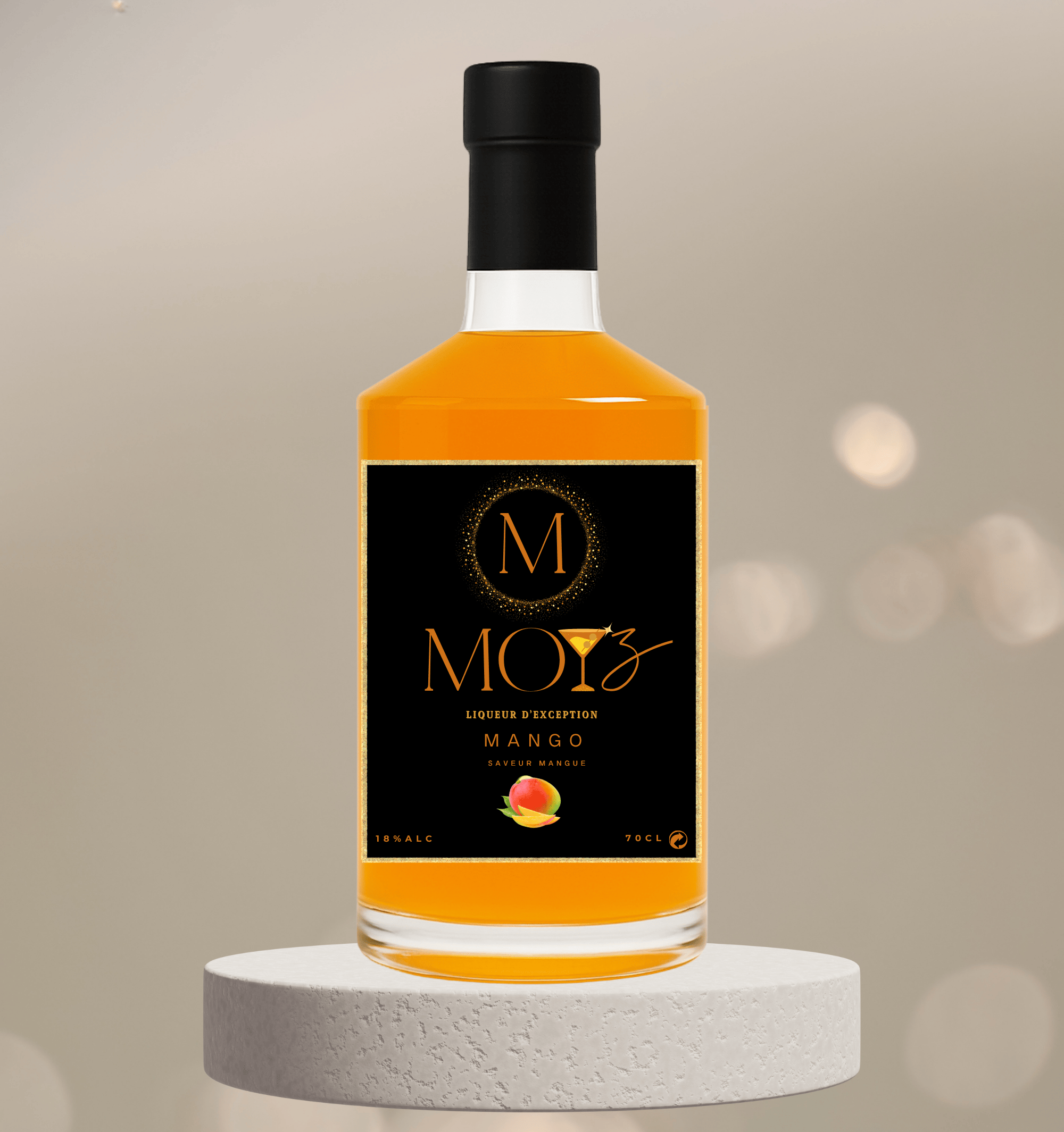 Liqueur artisanale MOYZ - Mangue - bouteille 700ml